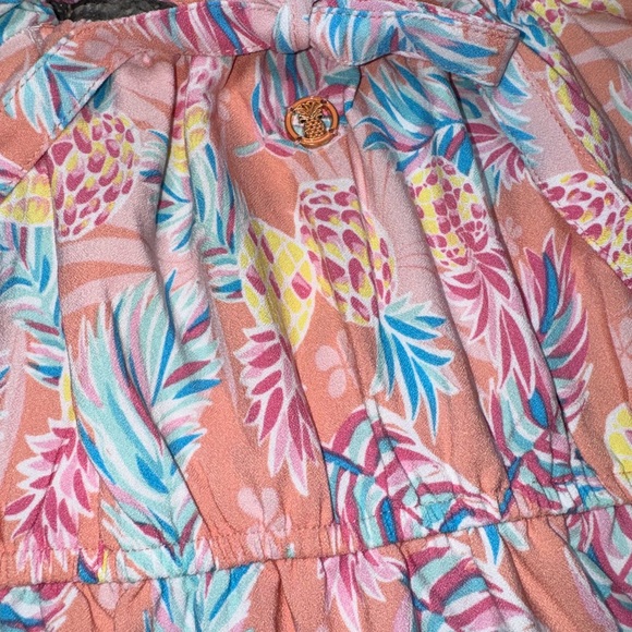 Simply Southern Tie Back Pineapple Print Dress - Size Medium - Picture 6 of 8